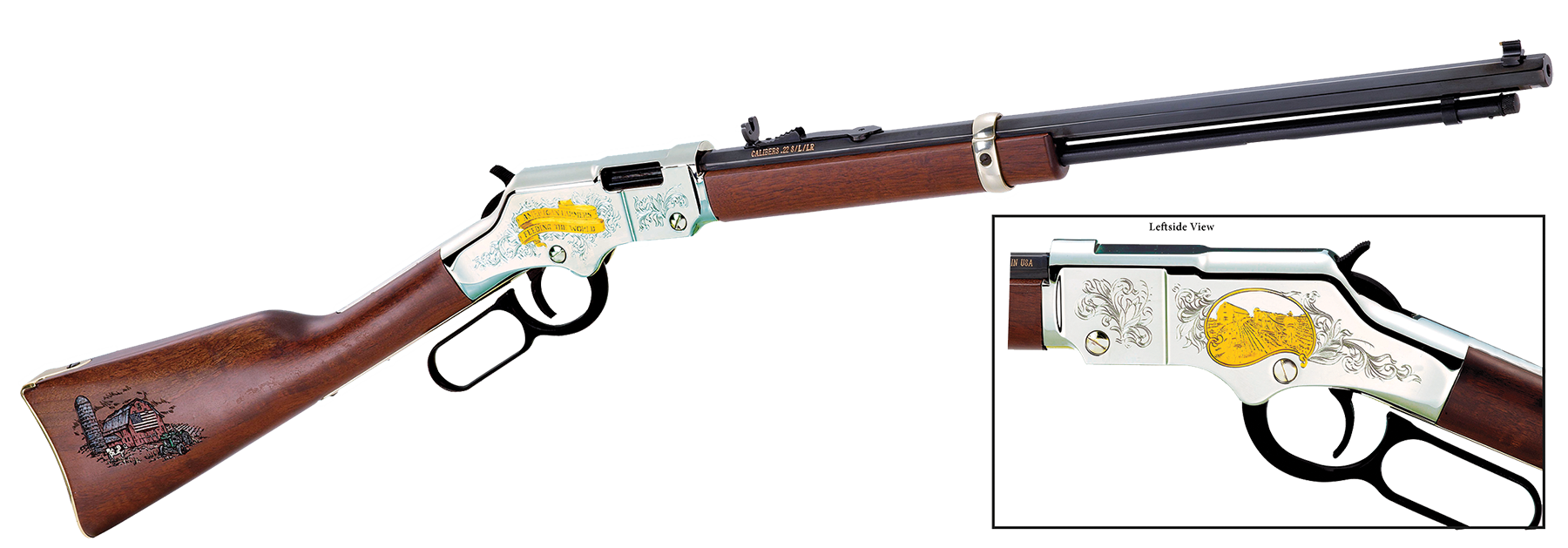 Henry Golden Boy American Farmer Tribute H004af Iowa Gun