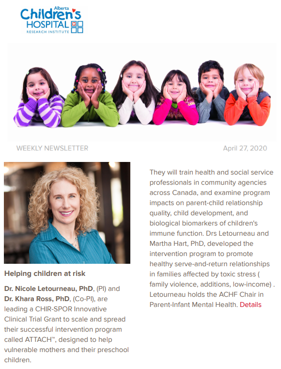 ACHRI Newsletter April 27th, 2020