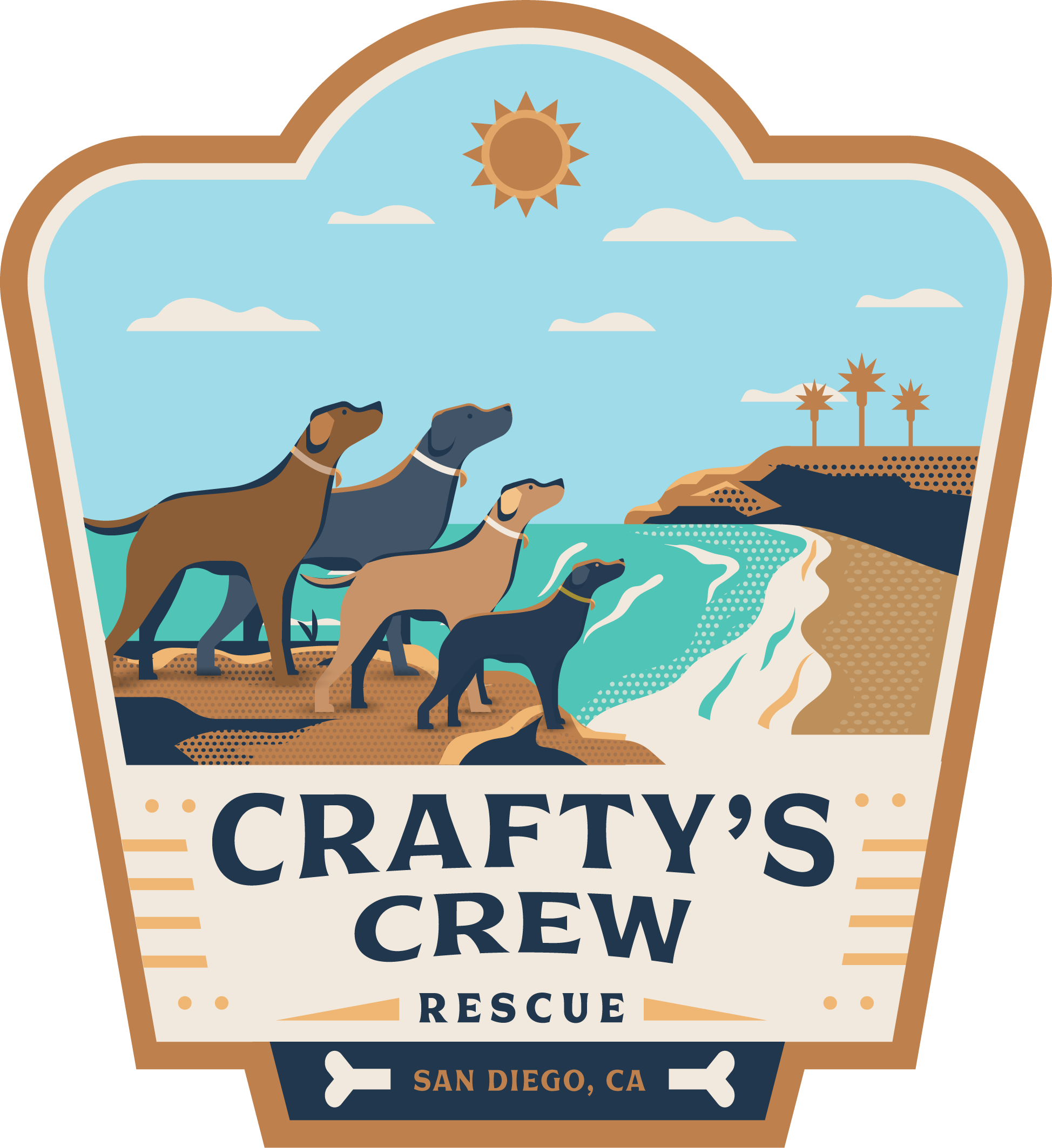 Crafty's Crew Dog Rescue logo