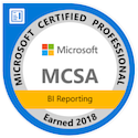 MCSA: BI Reporting - Certified 2018