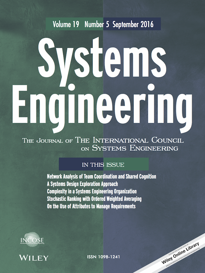 Template for submissions to Systems Engineering - Overleaf, Online