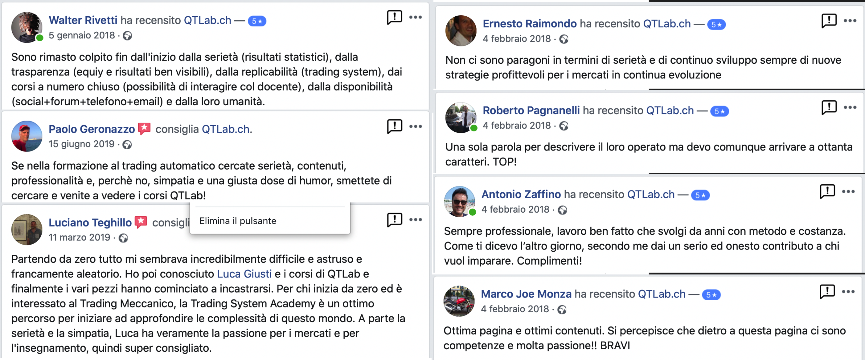 opinione partecipanti trading meeting, forex meeting, corso trading automatico, corso trading futures, corso trading azioni, piattaforme trading sistematico, trading edge, controllo rischio trading