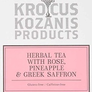 Herbal Tea with Rose, Pineapple & Greek Saffron from Krocus Kozanis Products