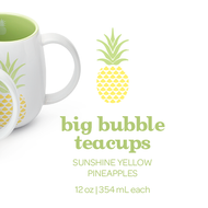 Yellow Pineapples Big Bubble Teacups from DAVIDsTEA