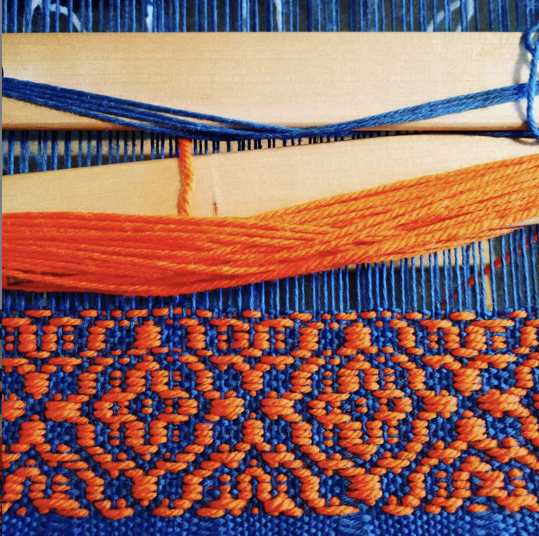 Overshot on a rigid heddle loom Kelly Casanova Weaving Lessons