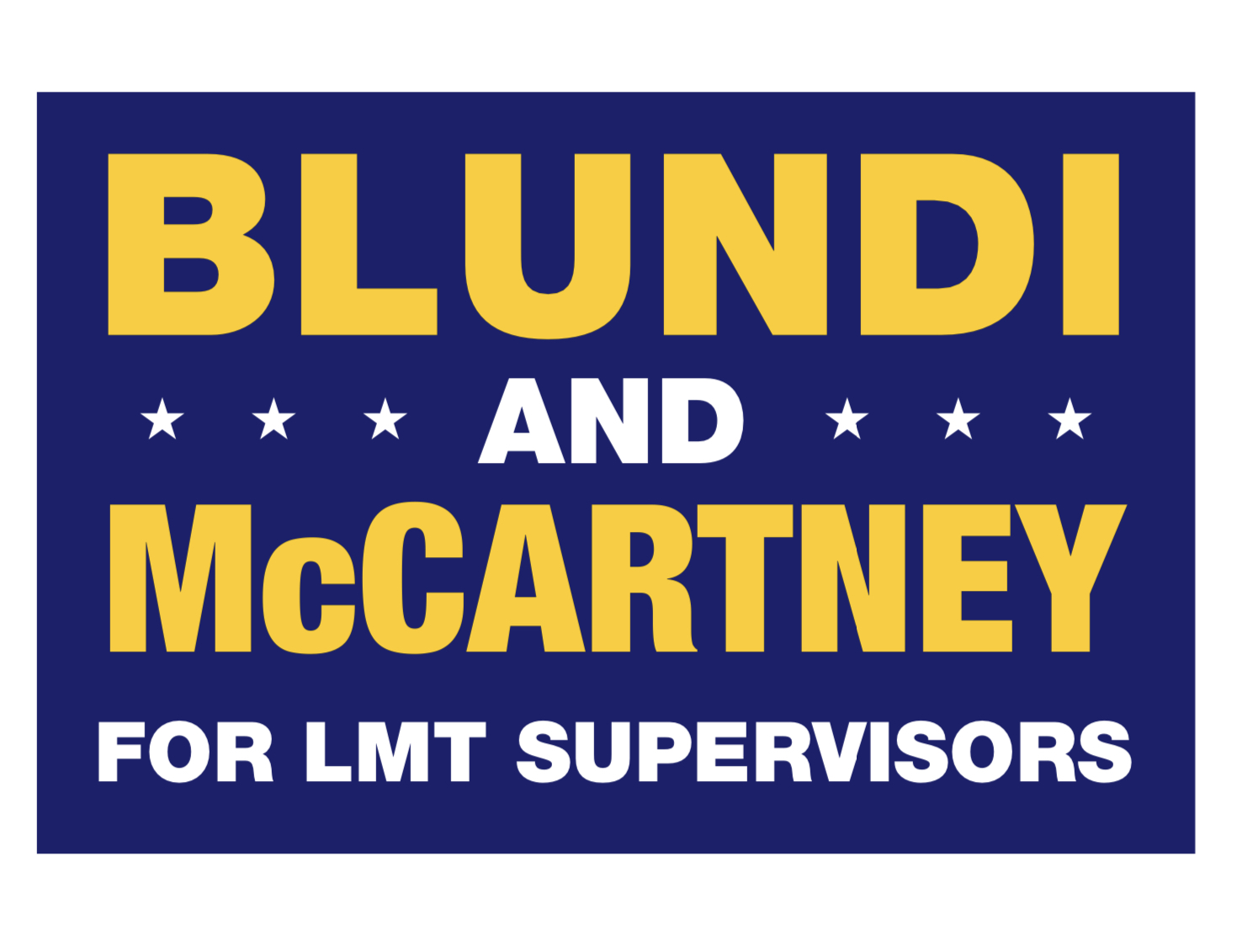 Blundi and McCartney for LMT logo