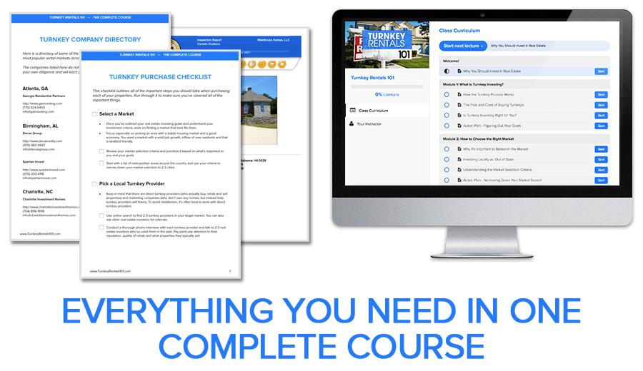 Turnkey Rentals 101 Complete Course Bundle