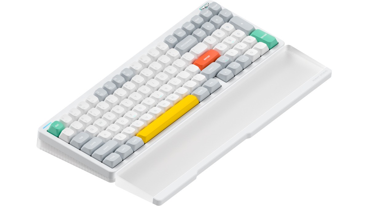 NuPhy Halo96 V2 Keyboard - White - Micro Center
