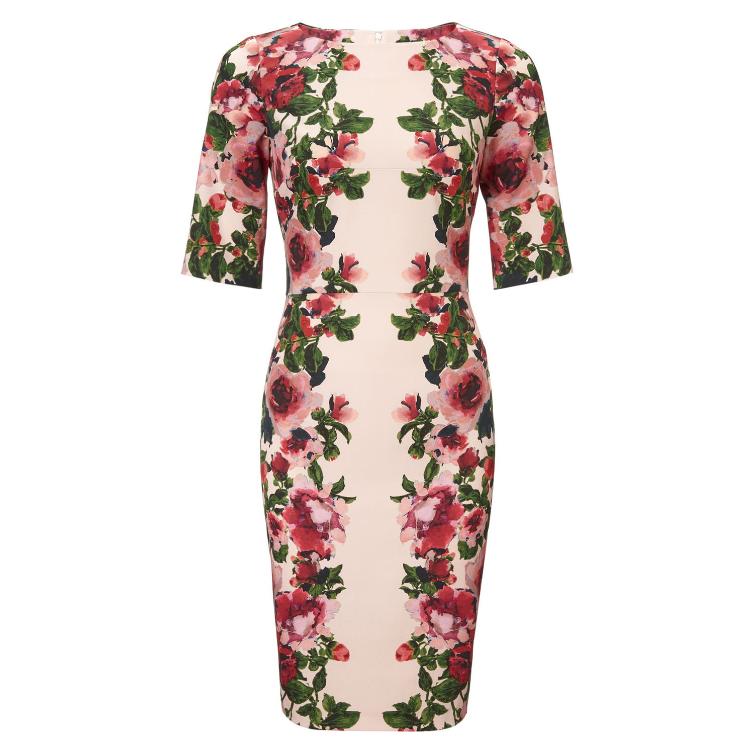 evadine rose print dress