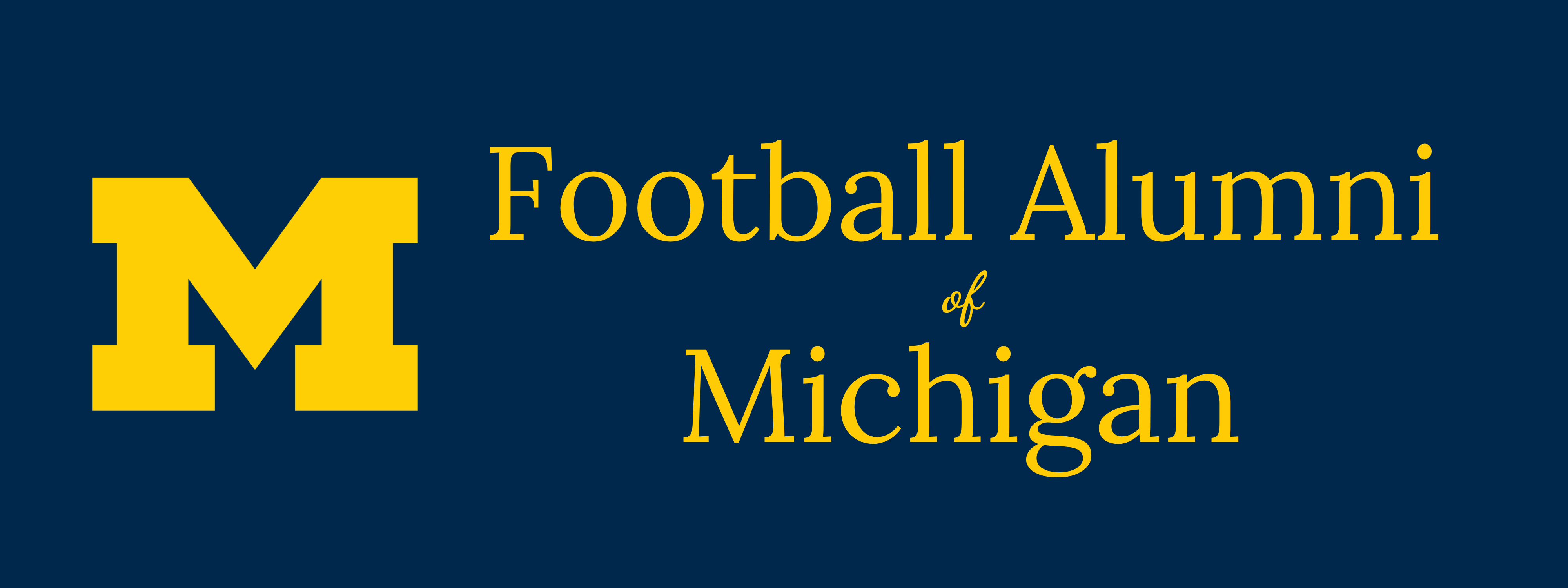 Football Alumni of Michigan logo