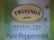 Peppermint tea from Twinings