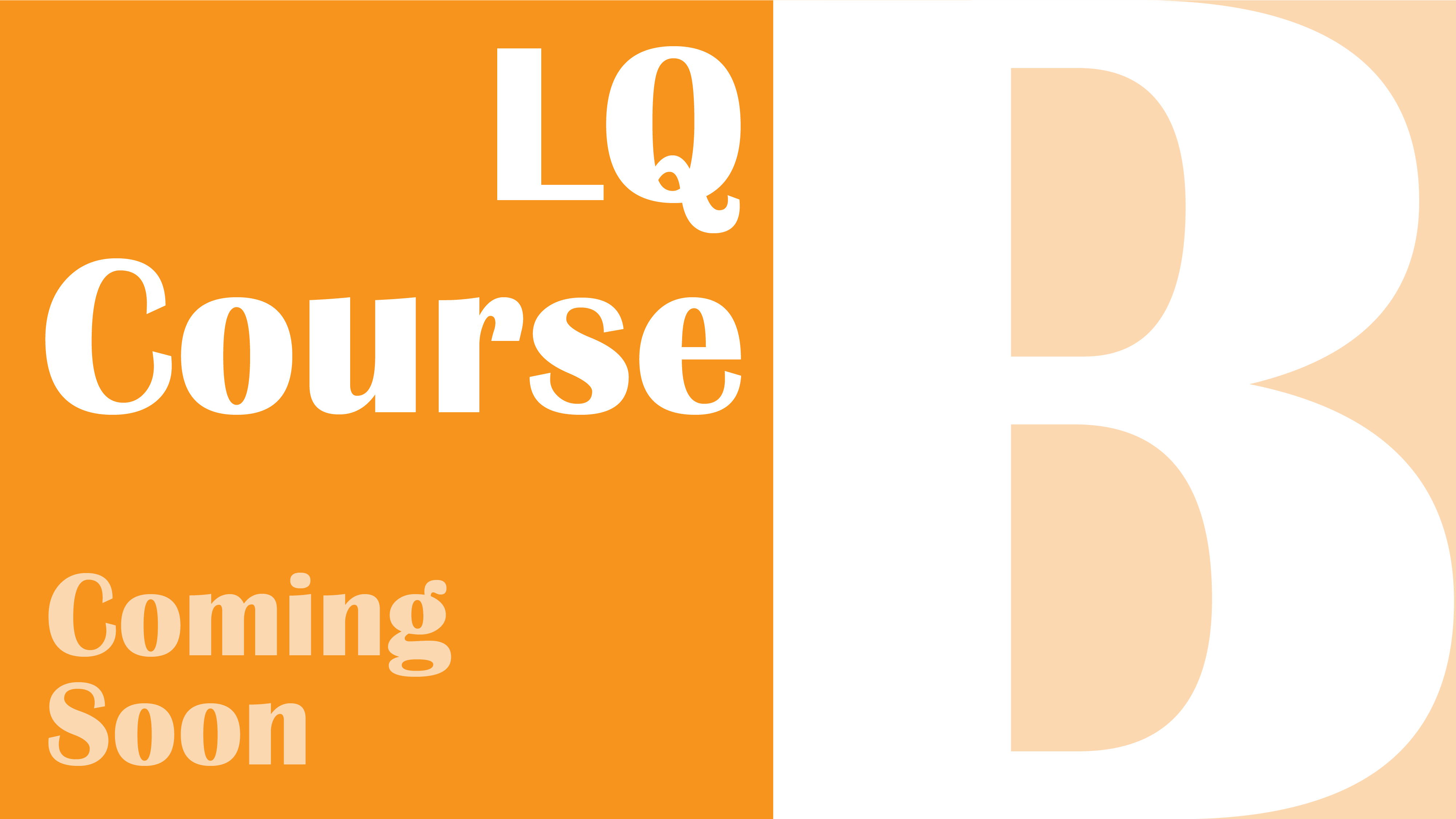 2025 Intensive Course - LQ Course (Section B) Cover