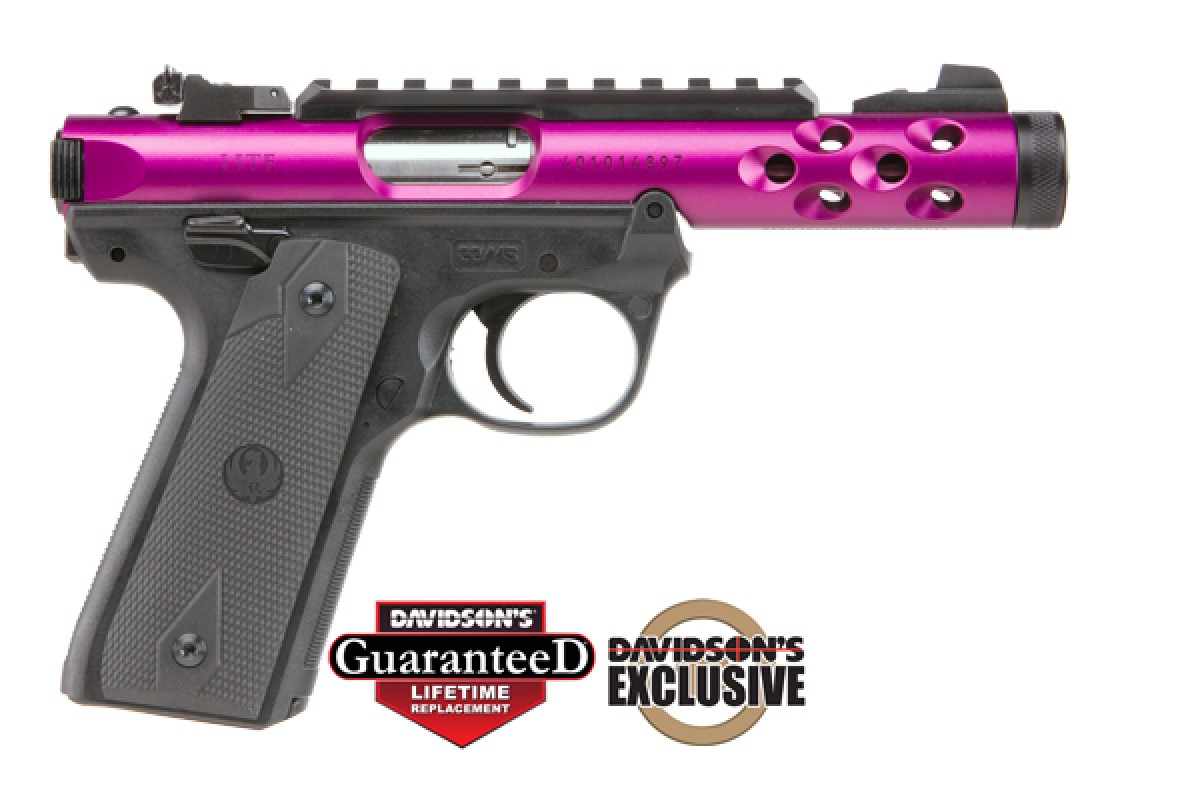 Ruger Ruger Mark IV Purple 22/45 LITE 22 LR Monadnock Firearms