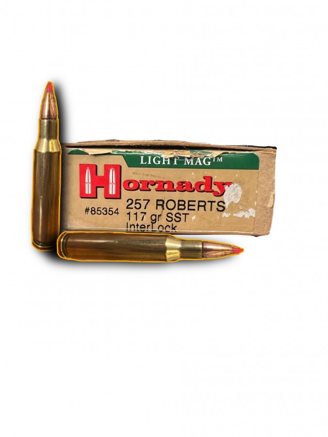 257 Roberts Hornady Light Magnum Ammunition 117 Grain SST Box of 20