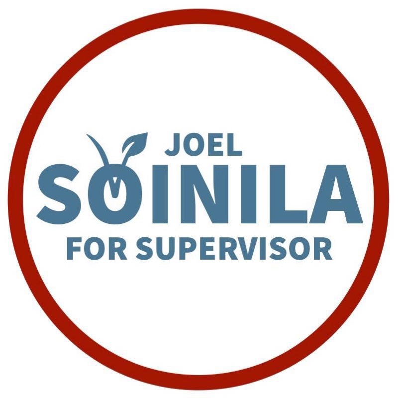 Joel Veikko Soinila Mendocino County Supervisor 2020 logo