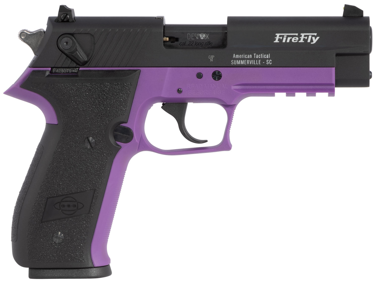 ATI GERMAN SPORT FIREFLY .22LR 4" FS 10RD NONTREADED PURPLE Shooters