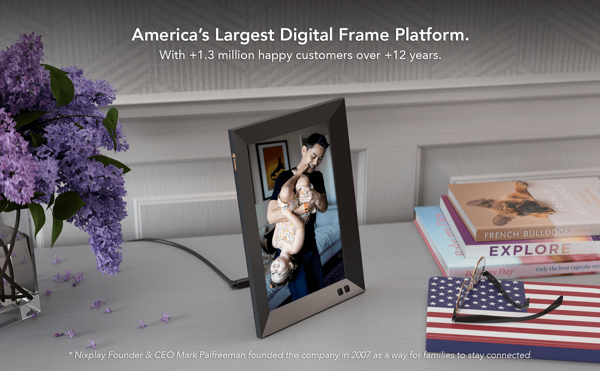 Nixplay 10.1 Inch Smart Digital Photo Frame (W10F) - WIFI