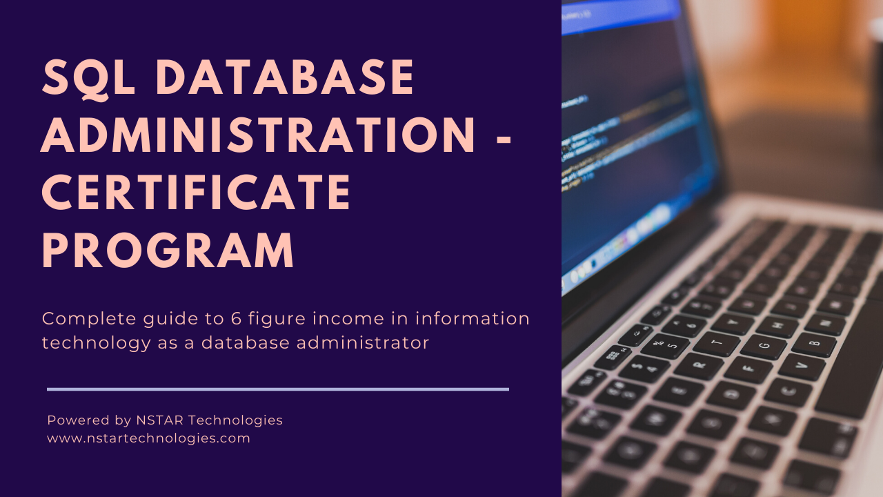 Sql database administration certificate program online on demand
