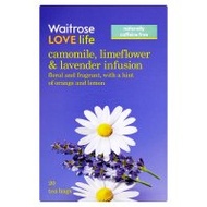 Camomile, limeflower & lavender infusion tea from Waitrose