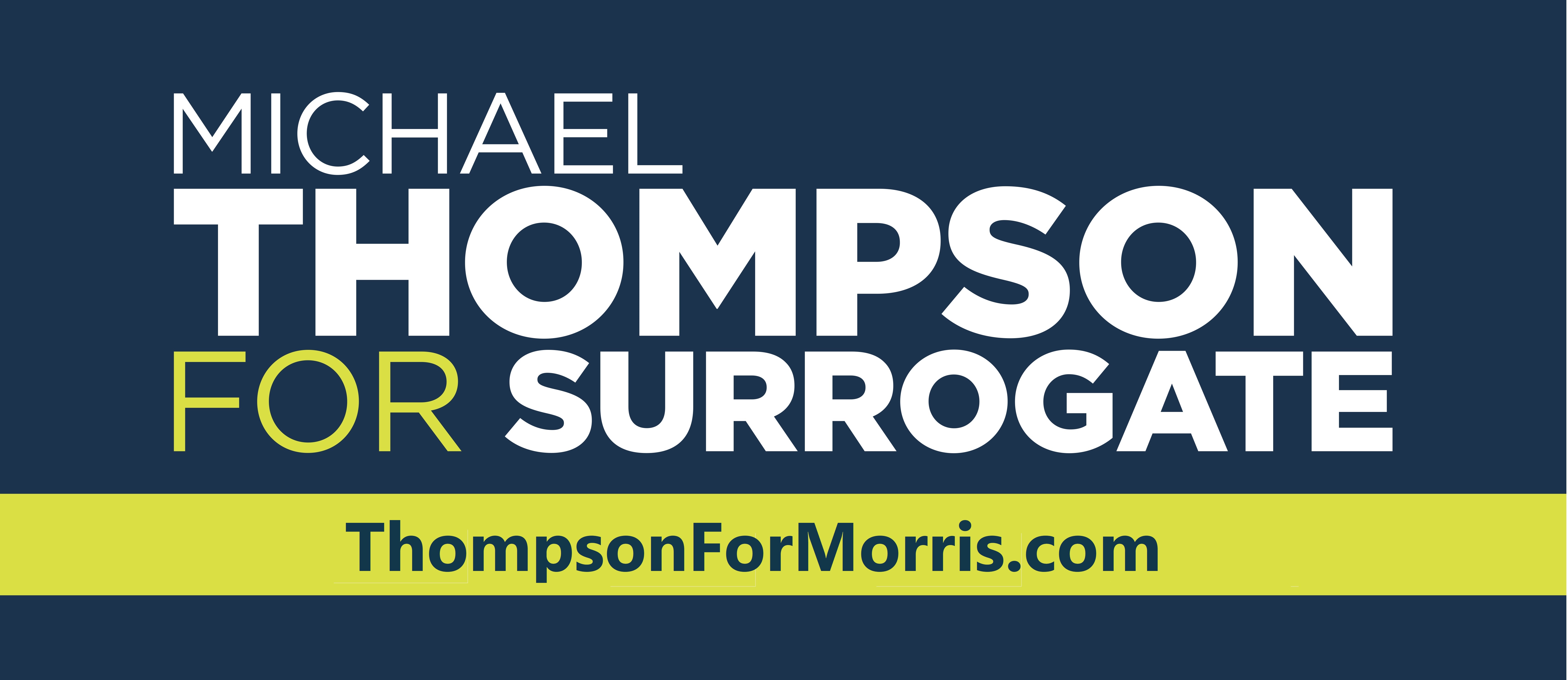 Thompson for Morris County Surrogate logo
