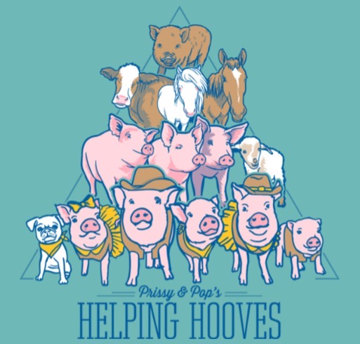 Prissy and Pop's Helping Hooves logo