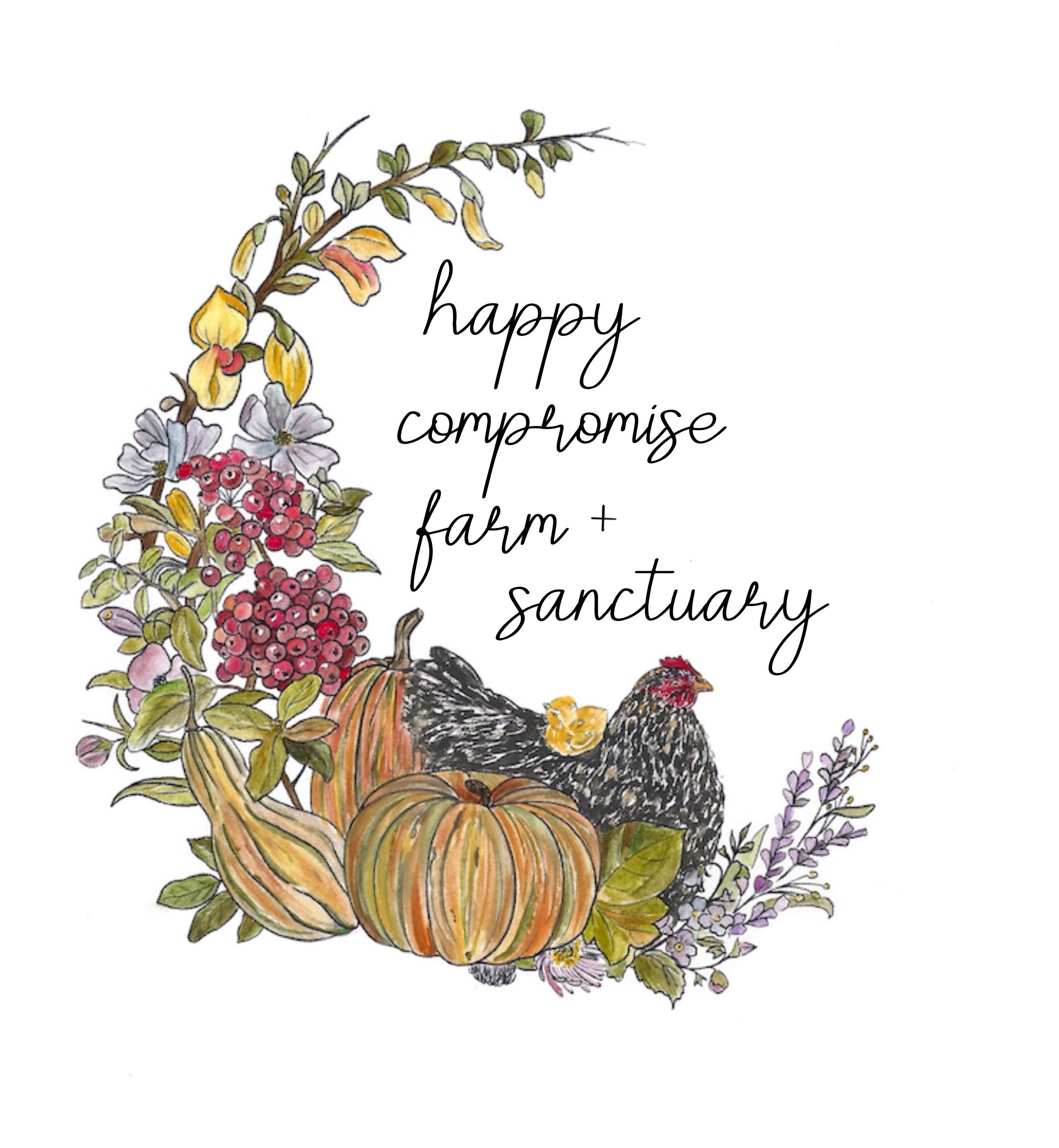 Happy Compromise Farm + Sanctuary logo