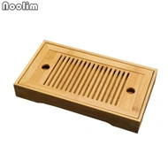 Bamboo Tea Trays Table With Drain Rack Chinese Serving Tray Set Teahouse Accessories from NooLim