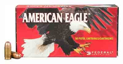 AMERICAN  EAGLE  Federal American Eagle 40 S&W Ammo 165 Grain Full Metal