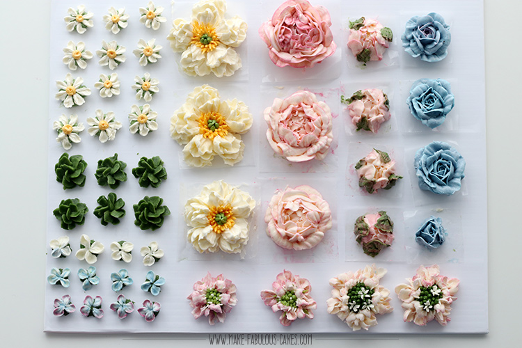 Woodland Buttercream Flowers