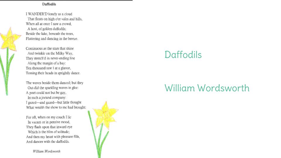 Daffodils poem by william wordsworth essay