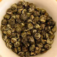 Yin Hao Long Zhu ( Silver Dragon Jasmine Pearls) from Tigerlily Tea