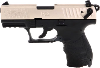 Walther P22Q .22LR 10rd Magazine 3.4″ Barrel Nickel