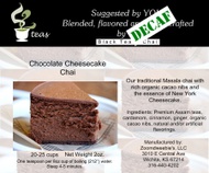 Decaf Chocolate Cheesecake Chai from 52teas