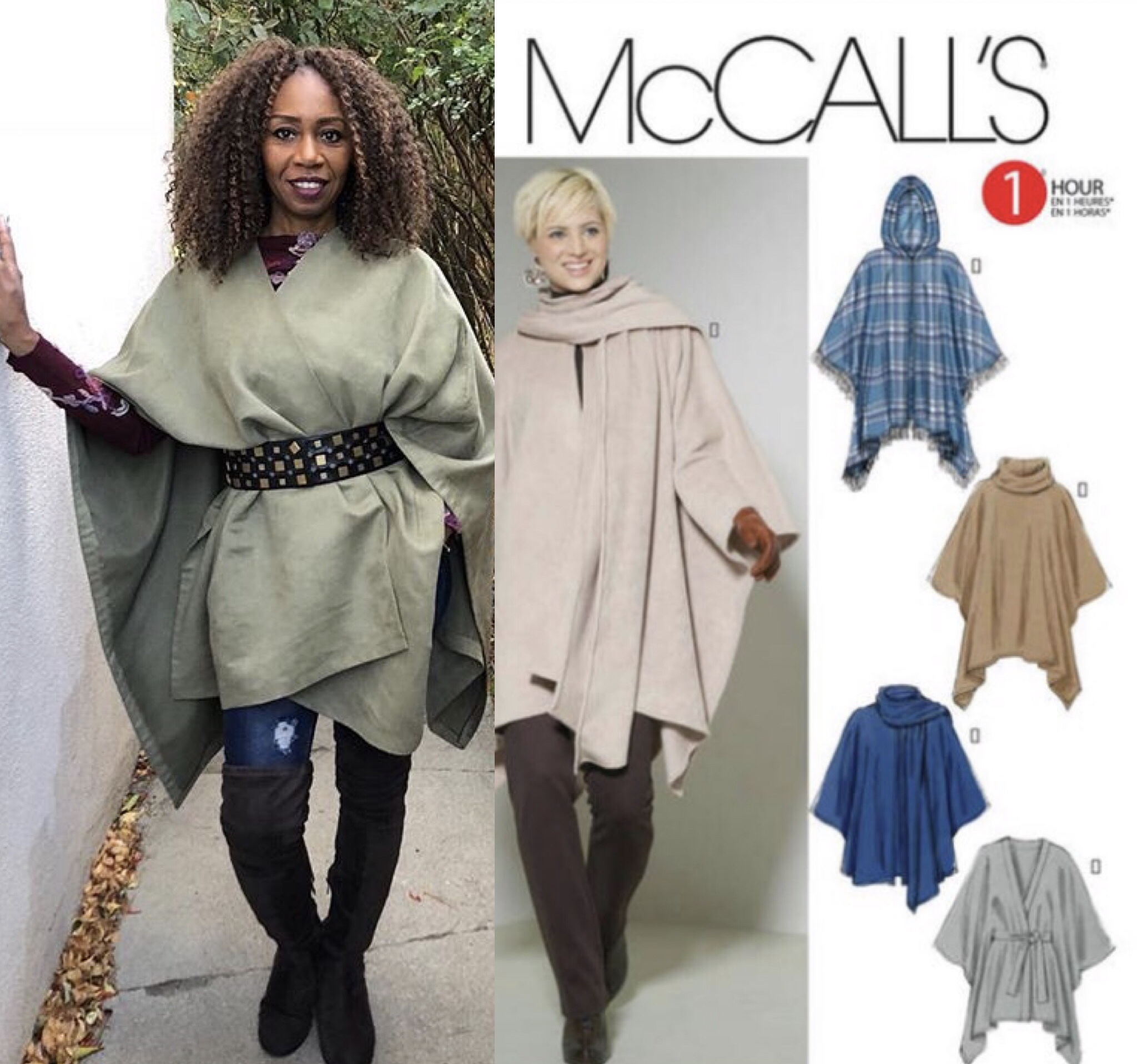 Make McCalls Poncho, pattern M6209 | The Sewing Revolution