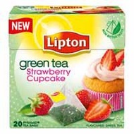 Green Tea Strawberry Cupcake from Lipton