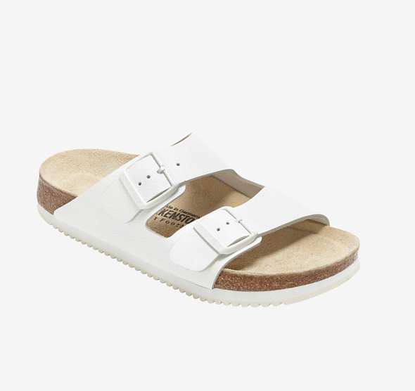 white birkenstocks soft footbed