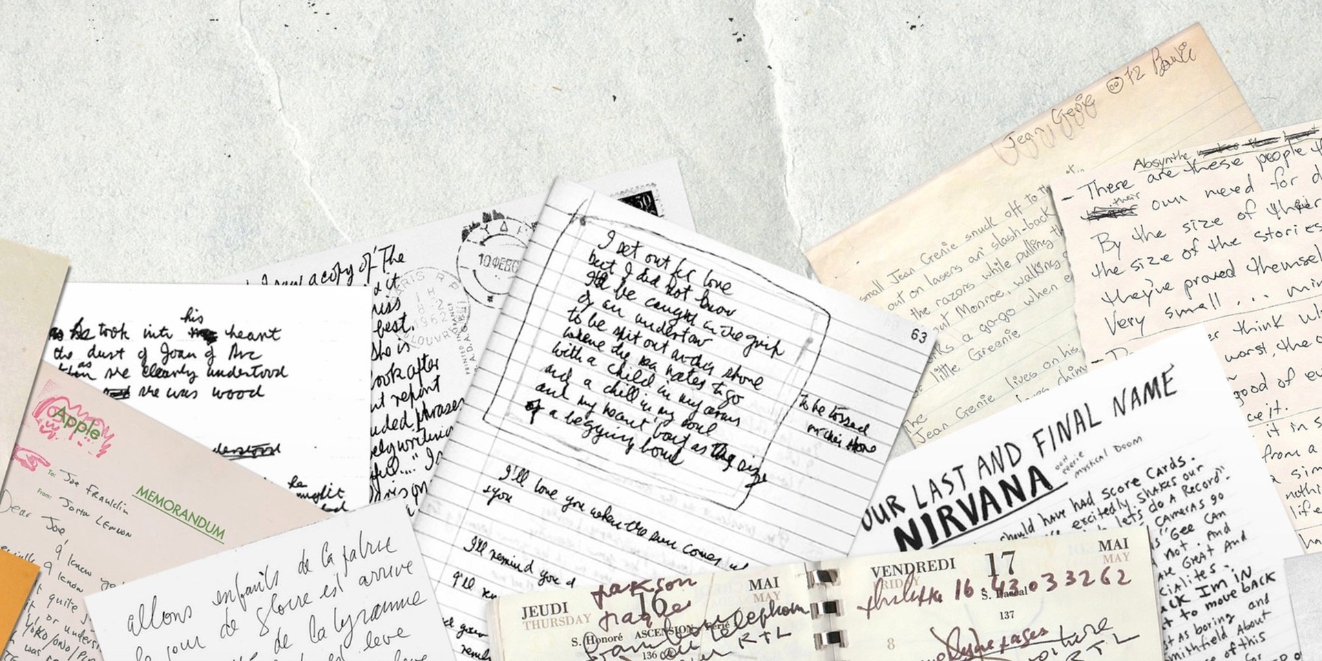 The handwriting of David Bowie, Kurt Cobain, Leonard Cohen and more have been turned into fonts