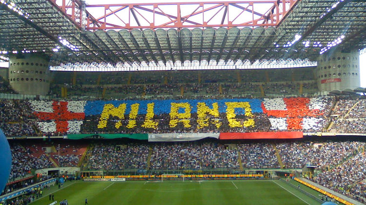 Tickets to a football (soccer) game at San Siro Stadium