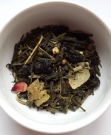 Lemon Blueberry Ginger Sencha from A Quarter to Tea