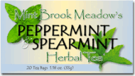 Peppermint and Spearmint from Mint Brook Meadow Teas