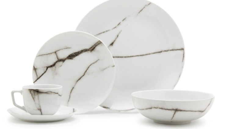 Salt & Pepper Marble Dinner Set