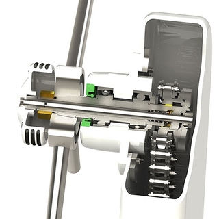 Integrated steering disengagement unit internals.