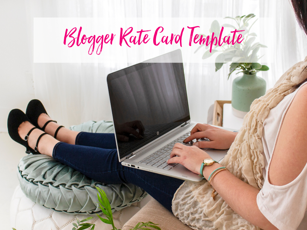 Product image for Blogger Rate Card Template