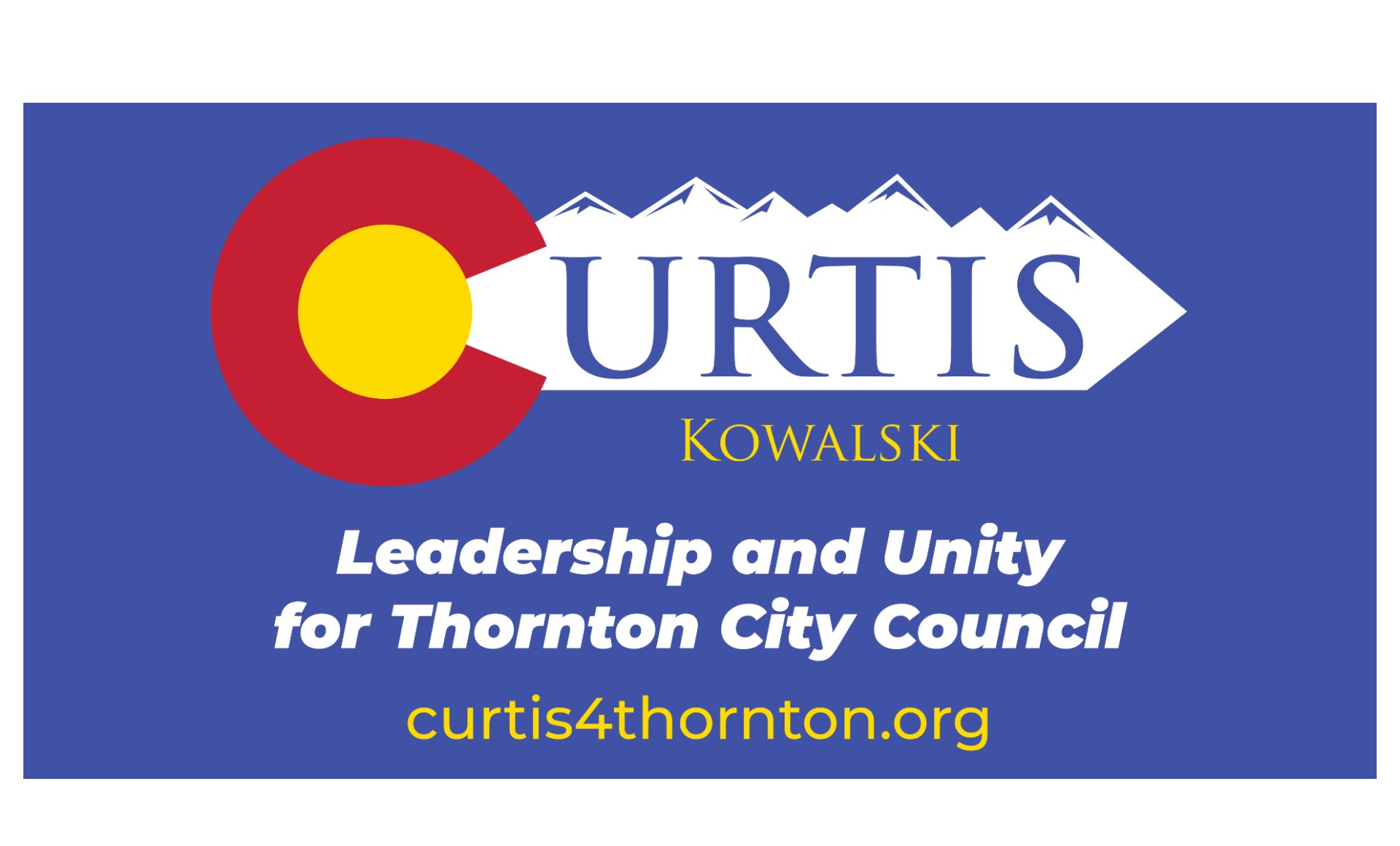 Curtis Kowalski for Thornton logo