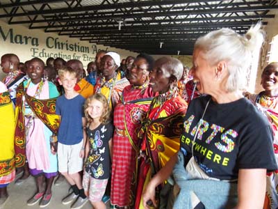 Maasai widows sing