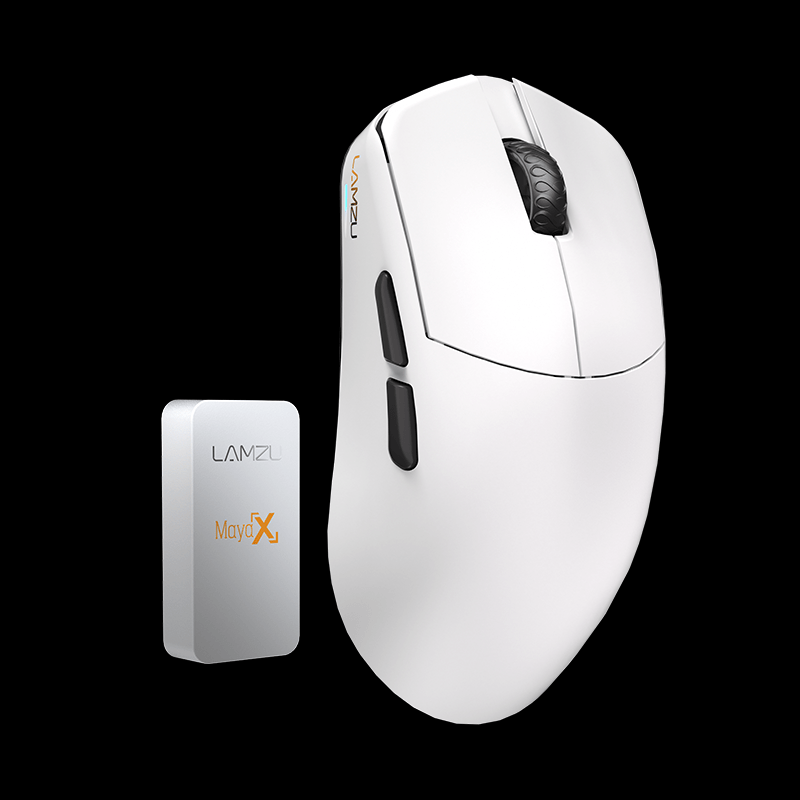 Lamzu MAYA X Wireless Gaming Mouse - White - Micro Center