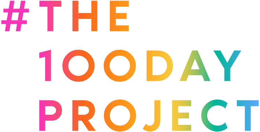 #The100DayProject logo