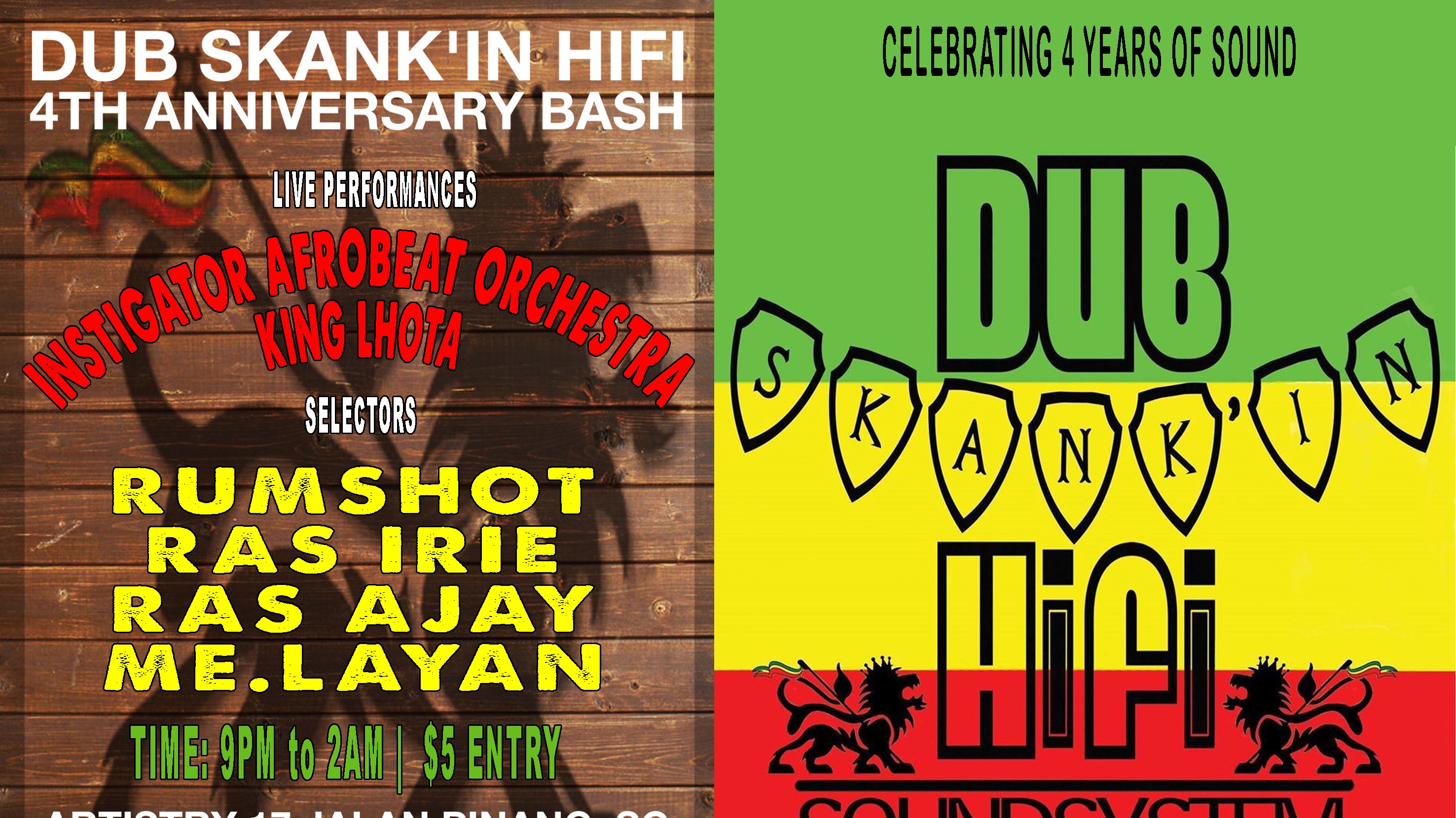 Dub Skank In Hifi Soundsystem 4th Anniversary Bash Bandwagon Music