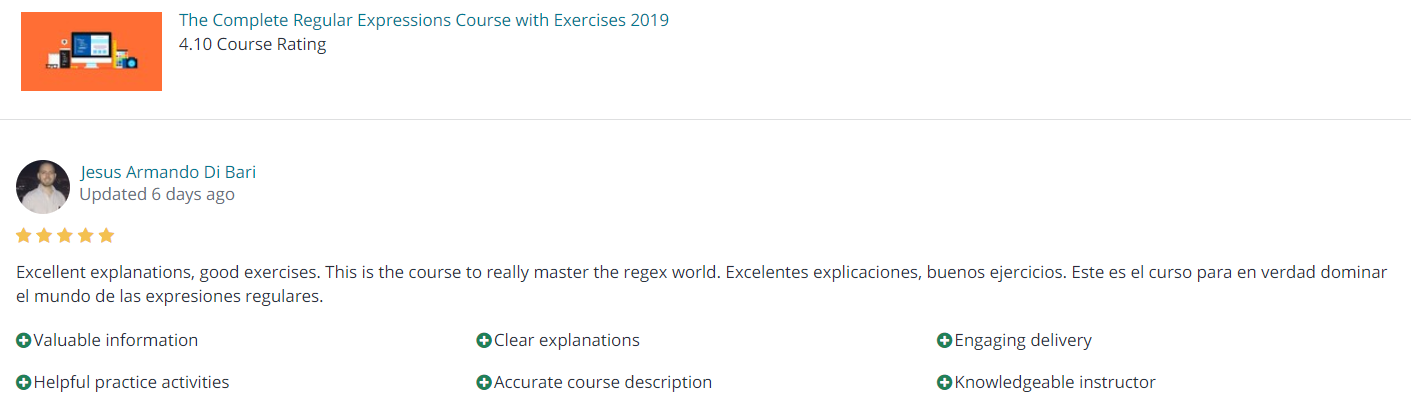 Regular Expression course