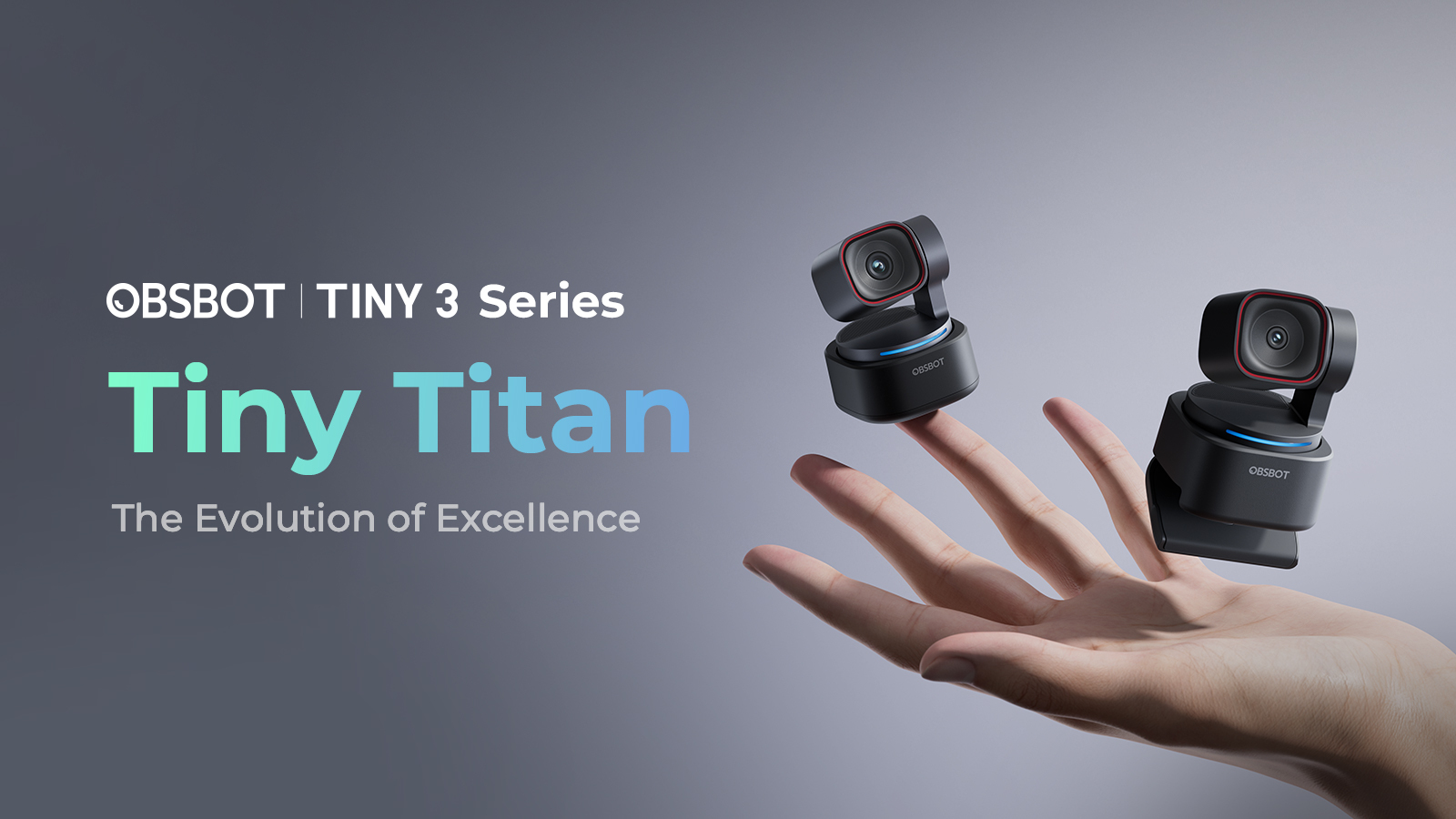 OBSBOT Tiny 3 Lite AI-Powered 4k PTZ Webcam - Micro Center